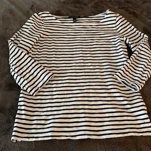 Banana Republic black and white top.